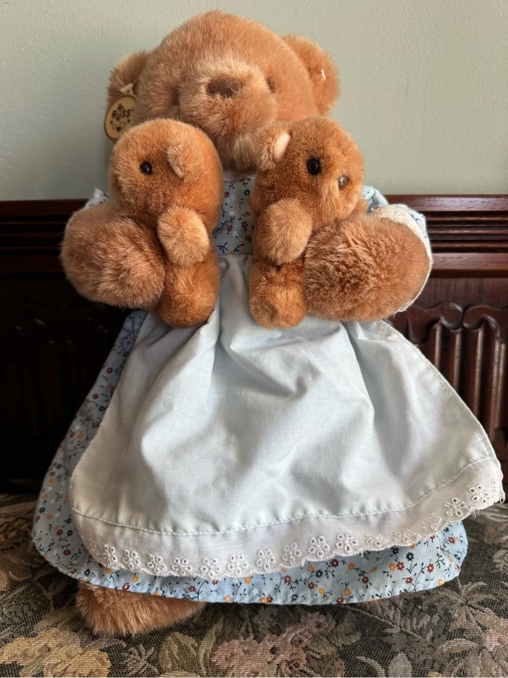 Vintage Russ Berrie mother bear plush